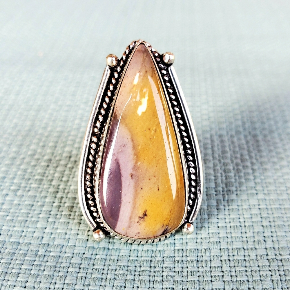 New Royal Imperial Jasper 925 Silver Ring.